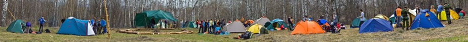 Палаточный лагерь судей на турслете Нижегородского горного клуба